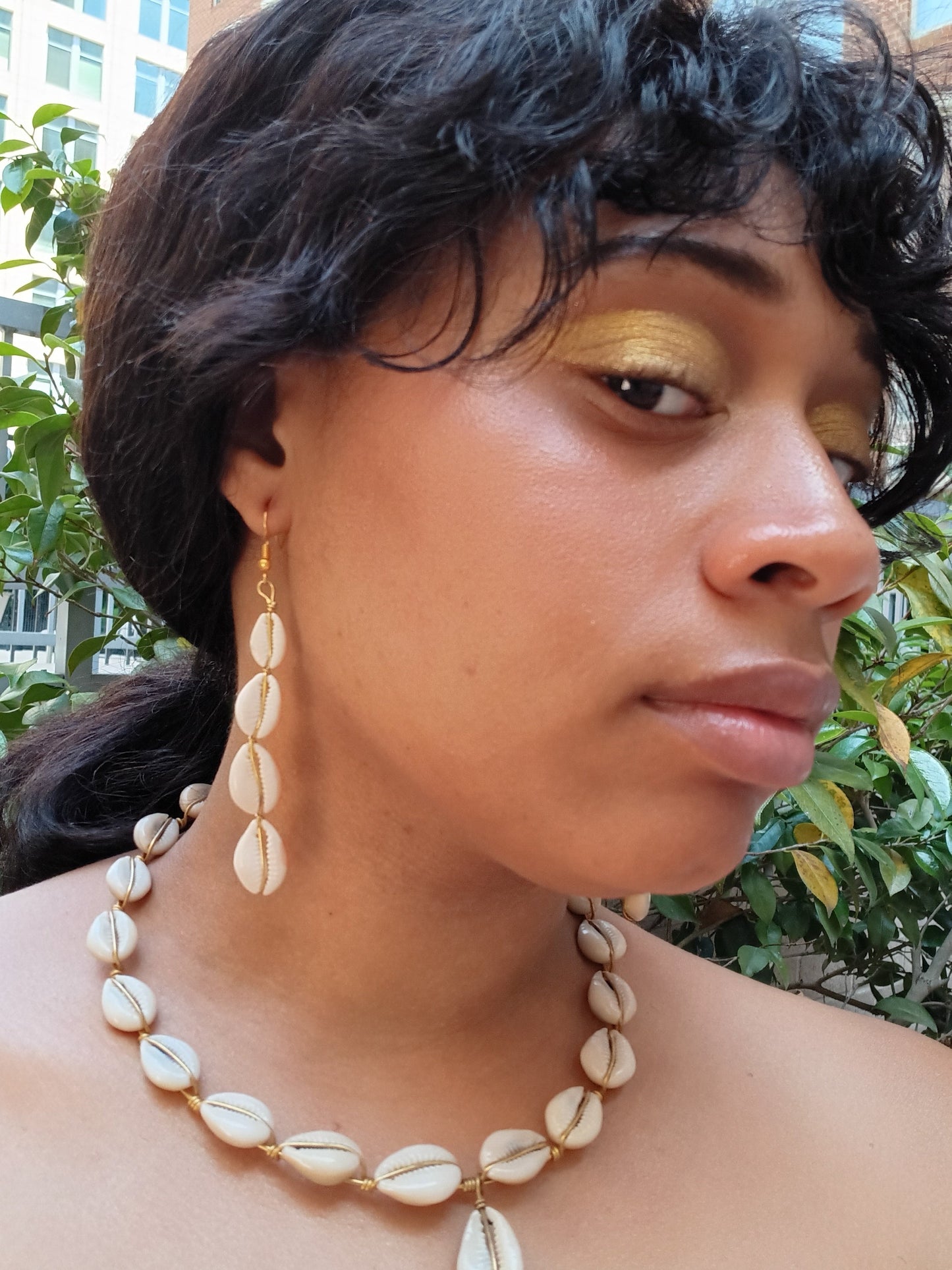 Cowrie Shell Earrings, Seashell Earrings, African Earrings | Holistic Vibe Goddess